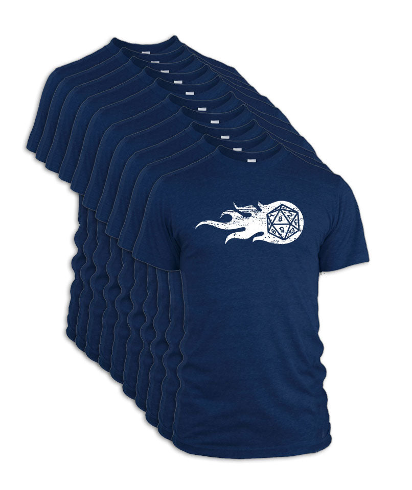 Flaming D20 - Retailer 10-Pack