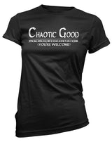 Chaotic Good - Small Writing on my Shirt - ArmorClass10.com