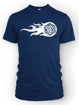 Flaming D20 - ArmorClass10.com