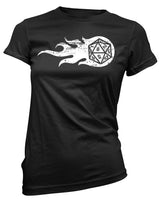 Flaming D20 - ArmorClass10.com